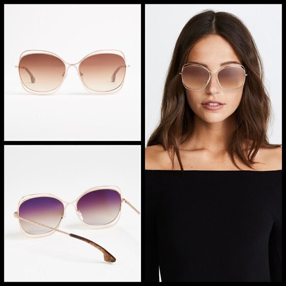 ?ALICE+OLIVIA? Collins Sunglasses ~ Rose Gold NWT main image 14
